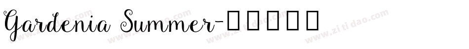 Gardenia Summer字体转换